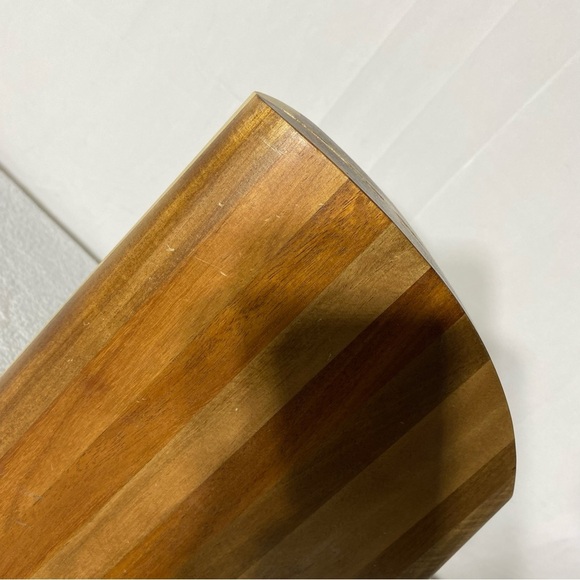 Vintage Two Tone Wood Knife Block - Picture 12 of 16